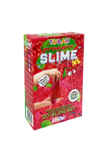 Zestaw Super Slime XL - Truskawka TUBAN 250 ml