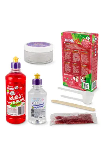 Zestaw Super Slime XL - Truskawka TUBAN 250 ml