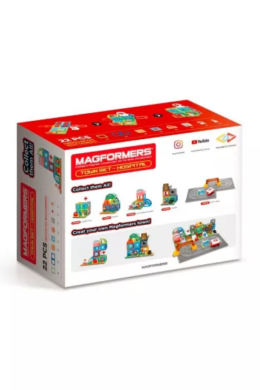 Magformers Town Set - szpital