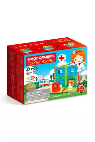 Magformers Town Set - szpital
