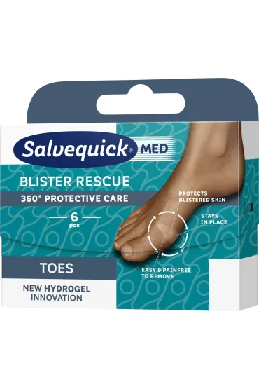 Salvequick Plastry na p�cherze na palce Blister Rescue (28.02.2025) 6 szt.