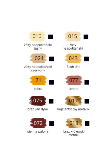 Happy Color Farby akrylowe pastelowe br�zowe 12x12ml