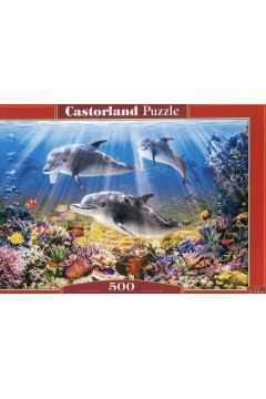 Puzzle 500 el. Podwodne delfiny Castorland