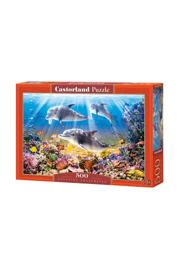 Puzzle 500 el. Podwodne delfiny Castorland