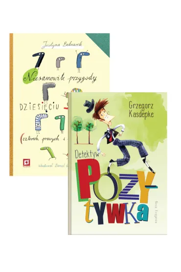 Pakiet: Niesamowite przygody dziesi�ciu skarpetek (czterech prawych i sze�ciu lewych), Detektyw Pozytywka - Grzegorz Kasdepke, Justyna Bednarek