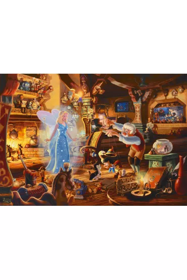 Puzzle 1000 el. Thomas Kinkade Pinokio Disney Schmidt - Thomas  Kinkade