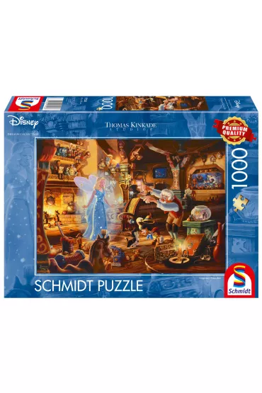Puzzle 1000 el. Thomas Kinkade Pinokio Disney Schmidt - Thomas  Kinkade