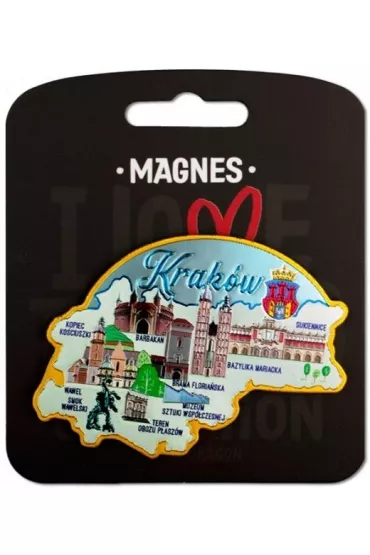 Pan Dragon Magnes I love Poland Krak�w ILP-MAG-A-KRA-24
