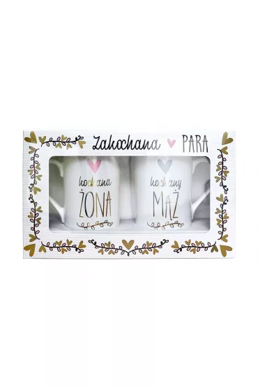 Kukartka Zestaw kubk�w �lub - Kochana �ona, Kochany M�� Q 865 KOMP