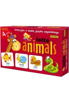 Lotto animals. Loteryjka z nauk jzyka angielskiego Adamigo