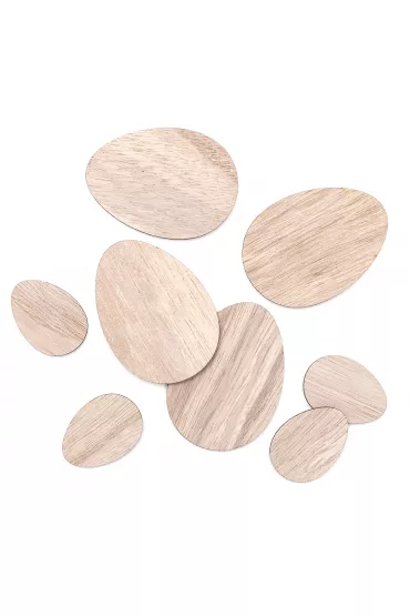 dpCraft Jajka drewniane - naturalne 4 cm, 7 cm