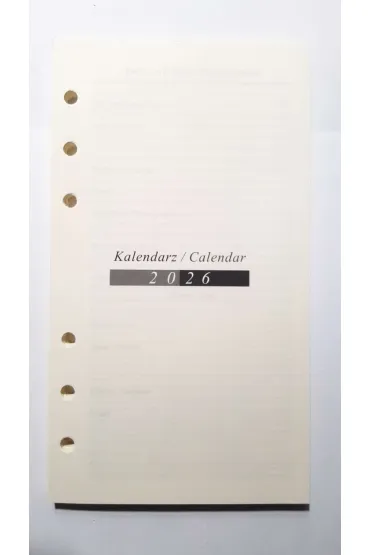 Drops Office Collection Kalendarz 2026 Wk�ad do Organizera Terminarz 7,5x12,5cm WKLORS-05-Weekly