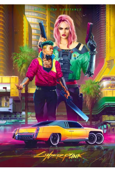 Puzzle 1000 el. Cyberpunk 2077 Kitsch Style Good Loot