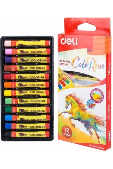 Deli Pastele olejne ColoRun 12 kolor�w 12 szt.
