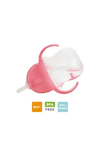 Kubek Munchkin niekapek ze s�omk� 207ml r�owy