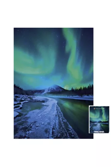 Puzzle 1000 el. Pot�ga natury Zorza polarna Heye