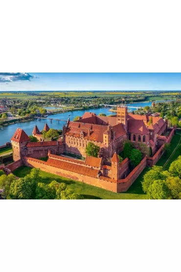 Puzzle 500 el. View of The Malbork Castle, Poland Castorland