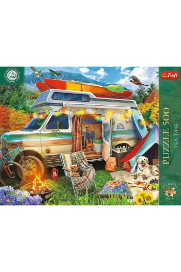 Puzzle 500 el. Tea Time: Kamper Trefl