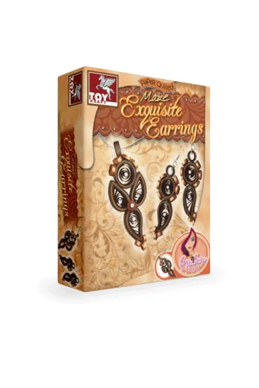 QUILLING KOLCZYKI I WISIOREK - Make Exquisite Earrings. Toy Kraft *