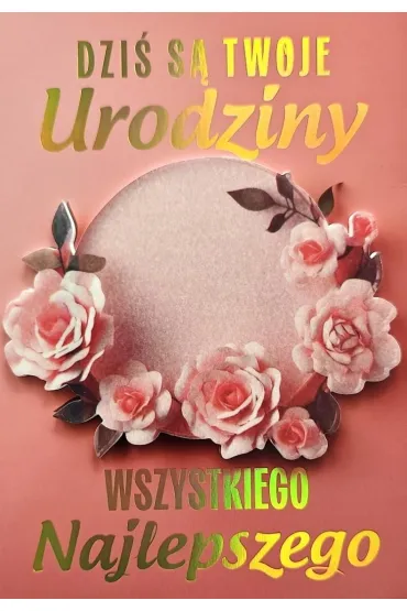 Yeku Karnet Urodziny damskie kwiaty
