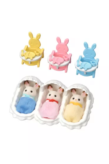 Sylvanian Trojaczki Krliczkw z czekoladowymi uszami
