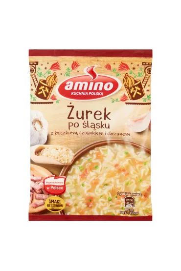 Amino Zupa b�yskawiczna �urek po �l�sku z boczkiem czosnkiem i chrzanem 65 g