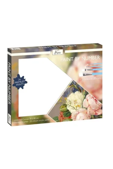 Icom Polska Malowanie po numerach - Kwiatek 30x40cm