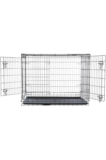 Trixie Klatka kennelowa, dla psa, czarna, XL: 116 x 86 x 77 cm