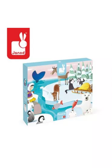 Puzzle sensoryczne Lodowa kraina Janod