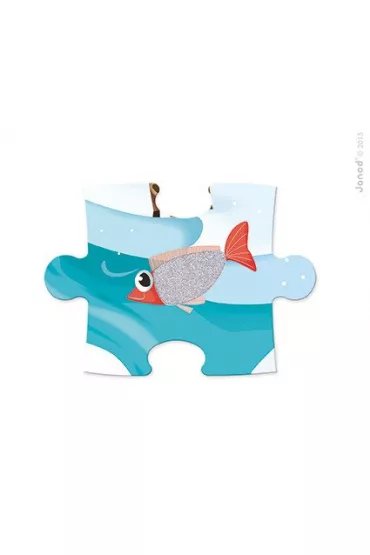 Puzzle sensoryczne Lodowa kraina Janod