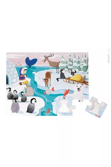 Puzzle sensoryczne Lodowa kraina Janod