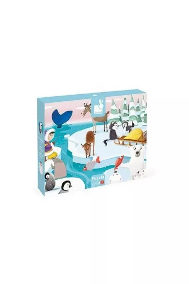 Puzzle sensoryczne Lodowa kraina Janod