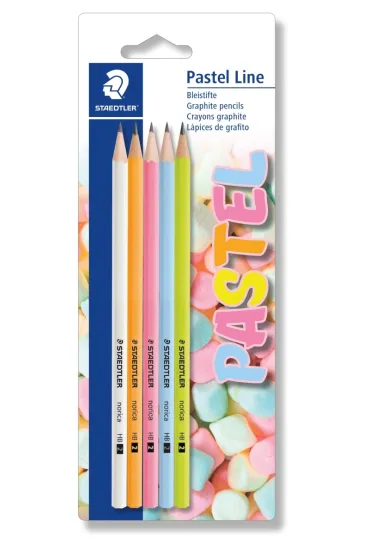 Staedtler O��wek sze�ciok�tny Norica Pastel Line, HB, 5 sztuk