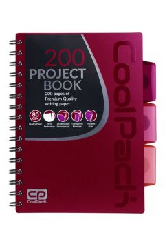 CoolPack Koobrulion A5 Red kratka 100 kartek