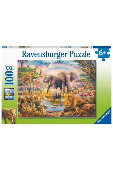 Puzzle 100 el. XXL Dzikie zwierz�ta Ravensburger