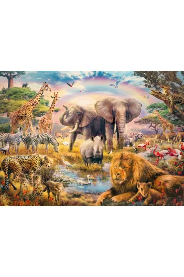 Puzzle 100 el. XXL Dzikie zwierz�ta Ravensburger