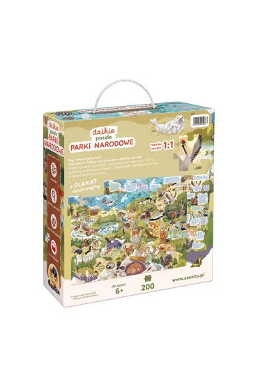 Dzikie puzzle 200 el. Parki narodowe. CzuCzu Bright Junior Media