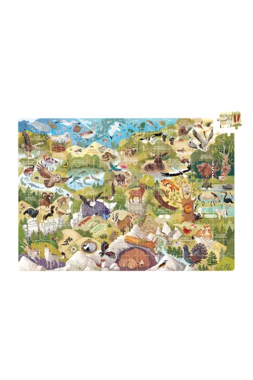 Dzikie puzzle 200 el. Parki narodowe. CzuCzu Bright Junior Media