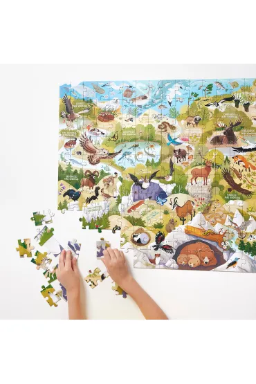 Dzikie puzzle 200 el. Parki narodowe. CzuCzu Bright Junior Media