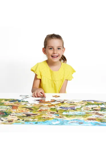 Dzikie puzzle 200 el. Parki narodowe. CzuCzu Bright Junior Media