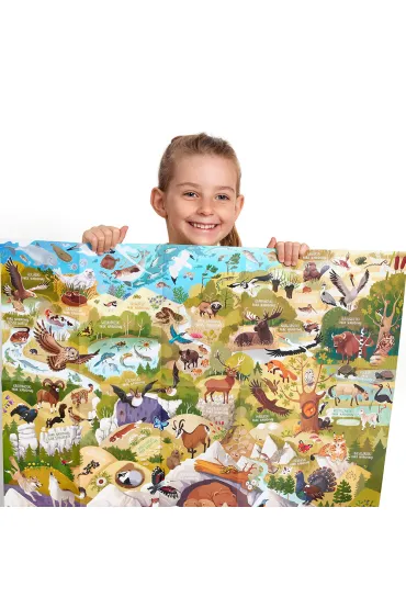 Dzikie puzzle 200 el. Parki narodowe. CzuCzu Bright Junior Media