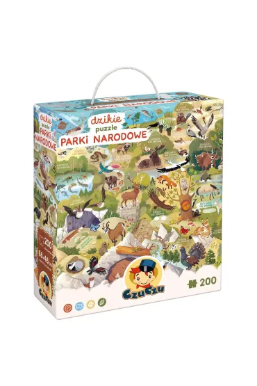 Dzikie puzzle 200 el. Parki narodowe. CzuCzu Bright Junior Media