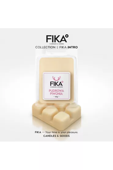 Fika Candles&Goods Wosk zapachowy - Pudrowa Piwonia 60 g