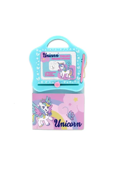 Tablica magnetyczna z  ksi��eczka do nauki rysunk�w Unicorn STARPAK 552505