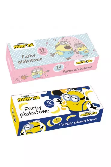 Beniamin Farby plakatowe Minionki 12 x 20 ml