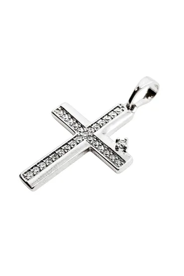 Zawieszka Krzy�yk Posrebrzany 26x18mm