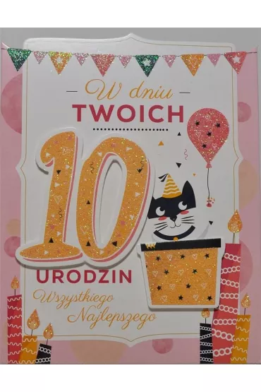 Yeku Karnet Urodziny 10