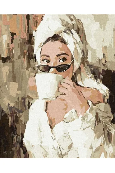 Ideyka Malowanie po numerach - Poranna kawa 40x50cm