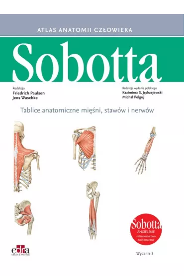 Atlas anatomii cz�owieka Sobotta. Tablice anatomiczne mi�ni, staw�w i nerw�w. Angielskie mianownictwo - F Paulsen, J Waschke