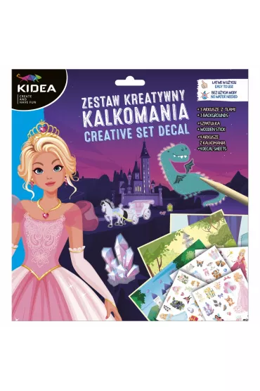 Derform Kalkomania - zestaw kreatywny Ksi�niczki